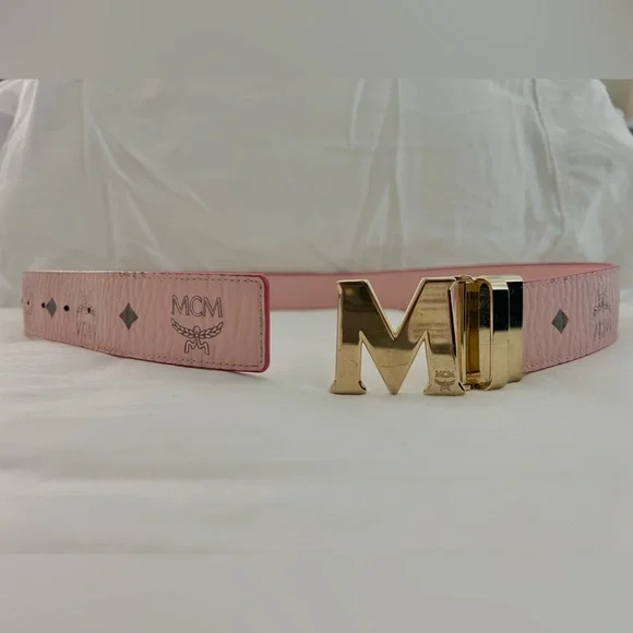 MCM | Accessories | Mcm Womens Reversible Belt In Powder  display picture 1